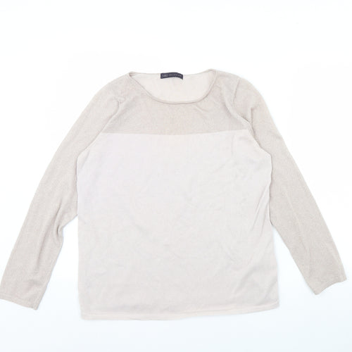 M&s Womens Pink   Pullover Jumper Size 16
