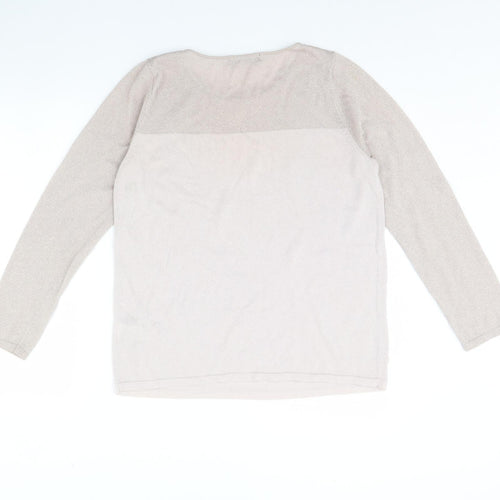 M&s Womens Pink   Pullover Jumper Size 16