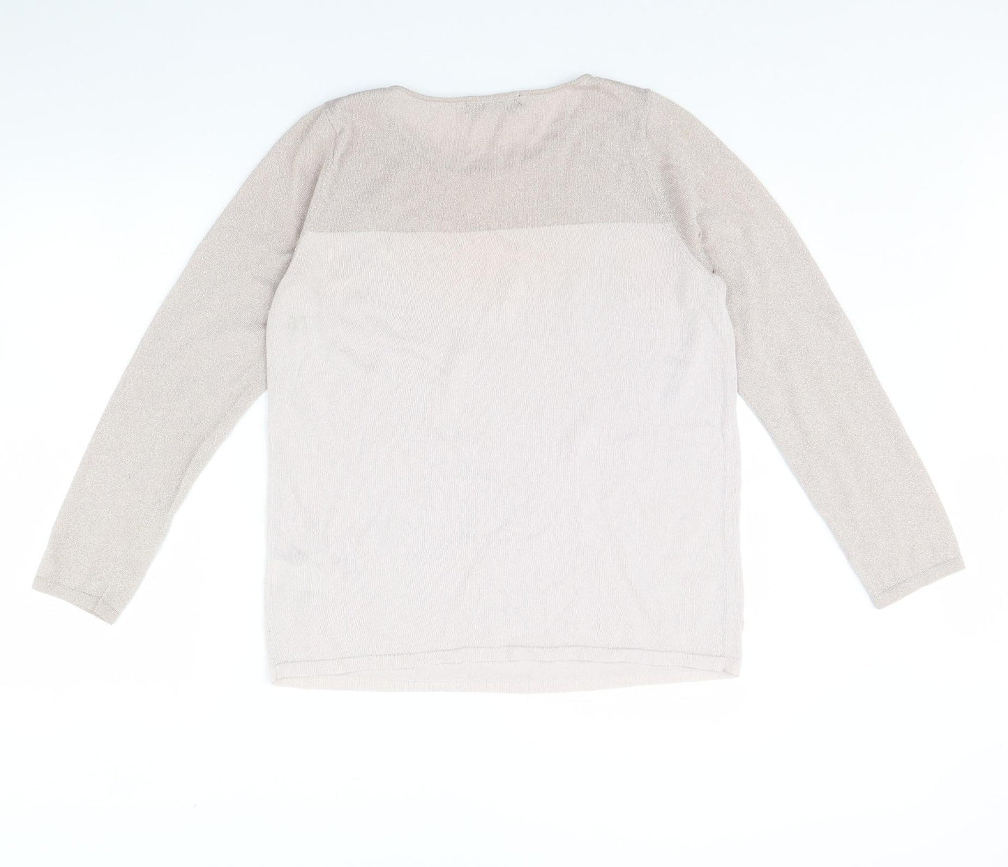 M&s Womens Pink   Pullover Jumper Size 16