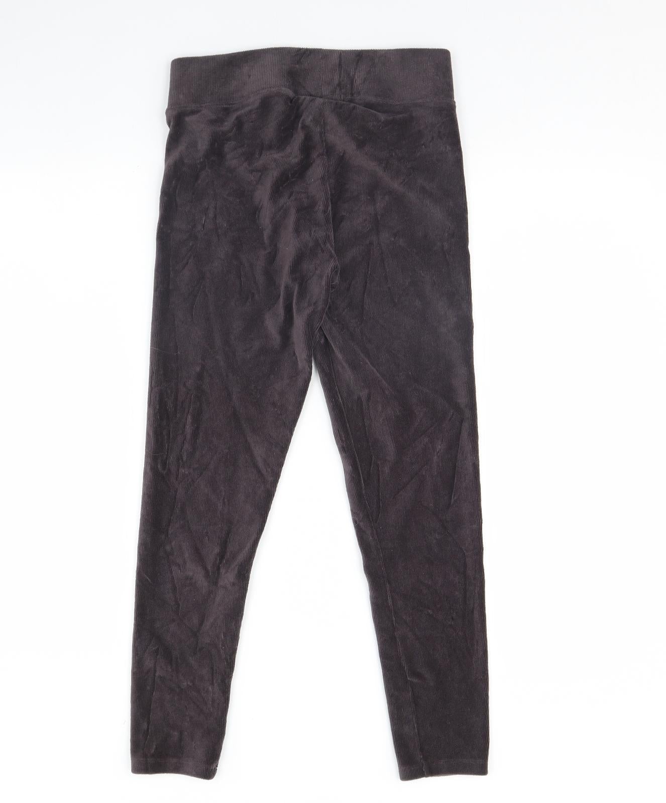 M&S Womens Brown  Corduroy Capri Leggings Size 10 L28 in