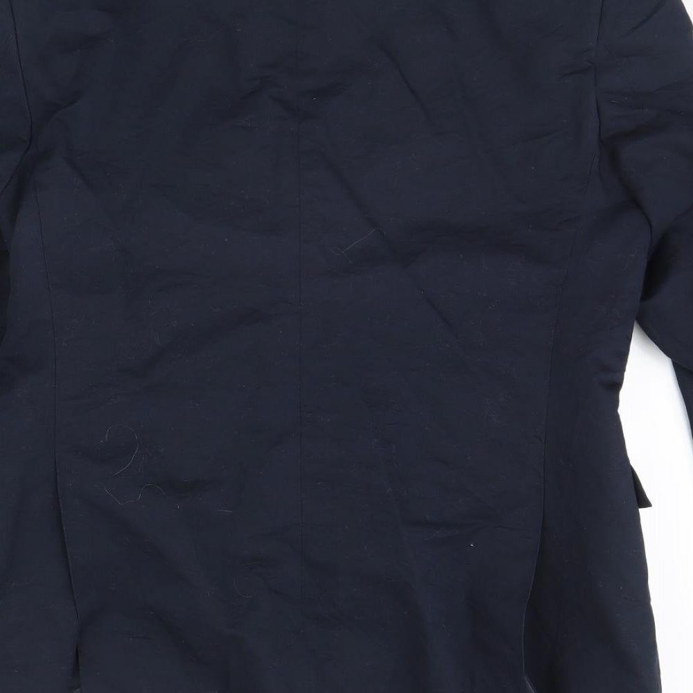 Preworn Mens Blue   Jacket Blazer Size 38  - Shoulder Pads
