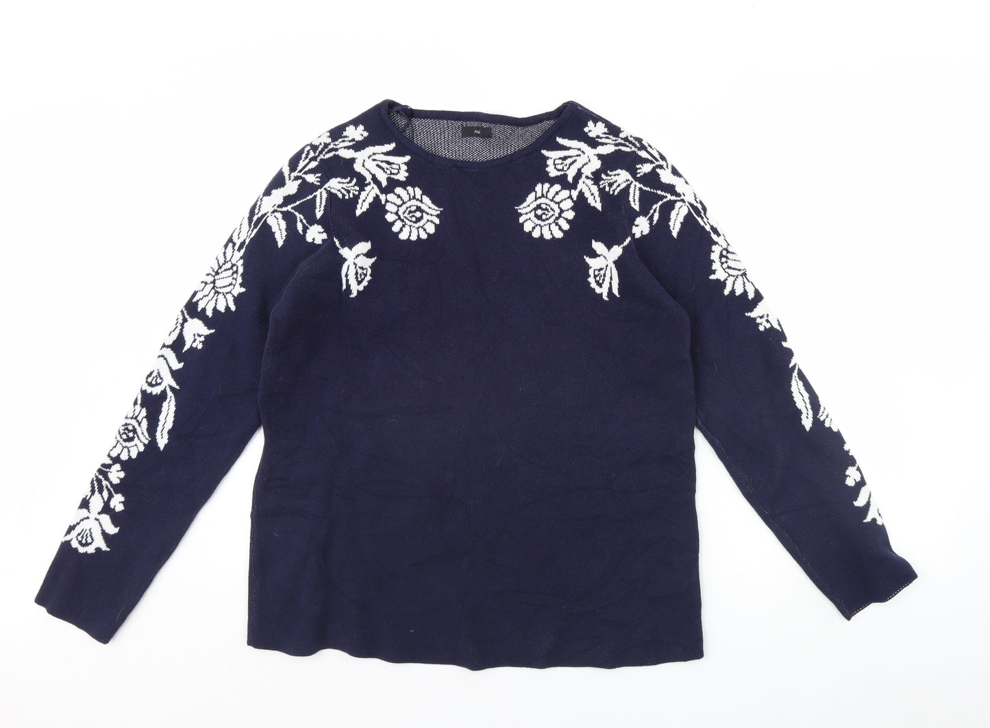 M&Co Womens Blue   Pullover Jumper Size 16