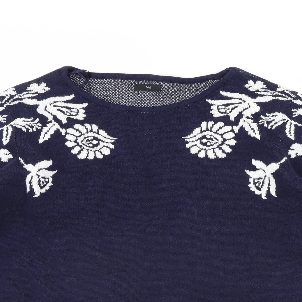 M&Co Womens Blue   Pullover Jumper Size 16