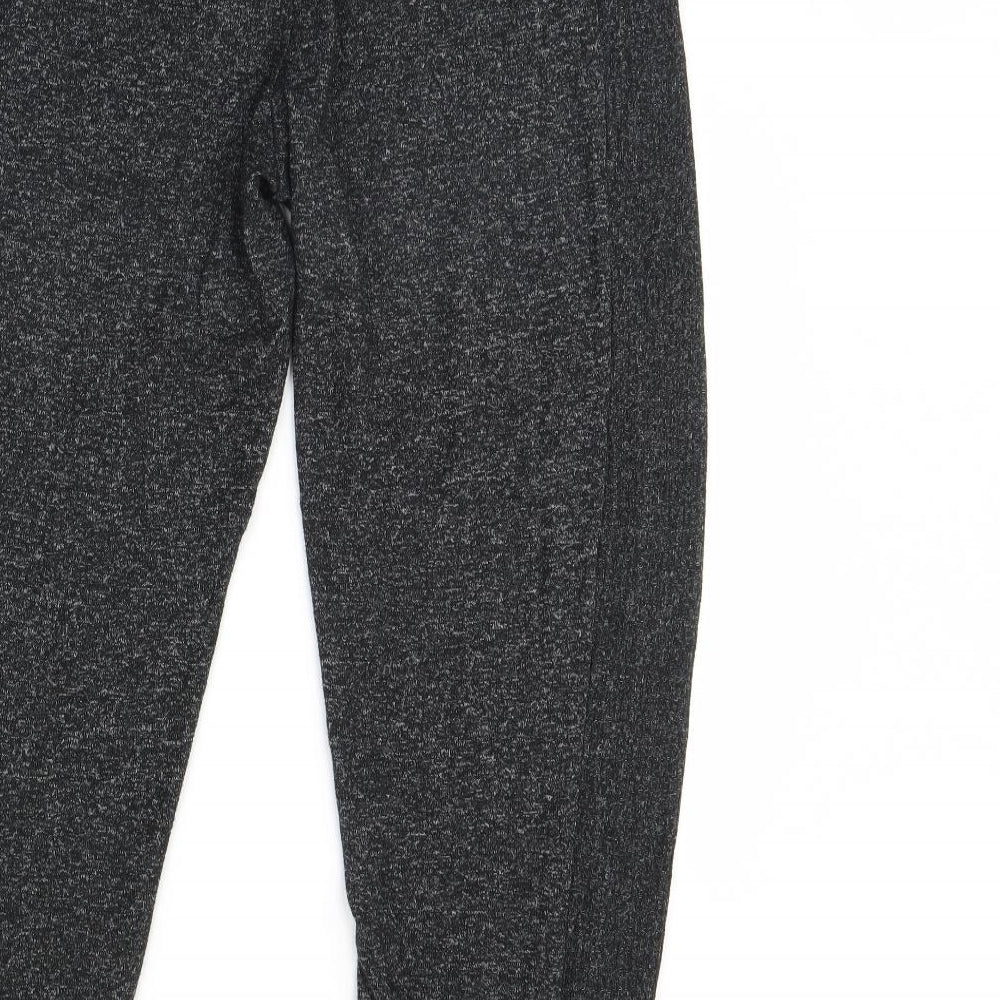 m&S Womens Black   Jogger Trousers Size 12 L29 in
