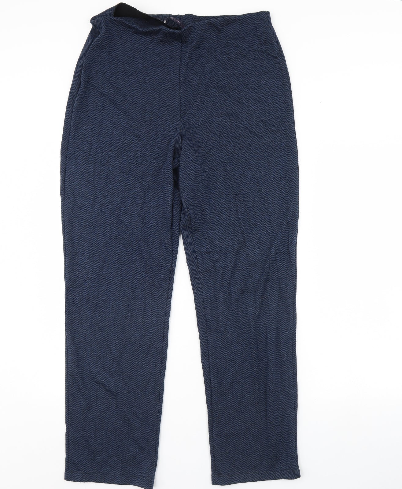 M&s Womens Blue   Trousers  Size 16 L31 in