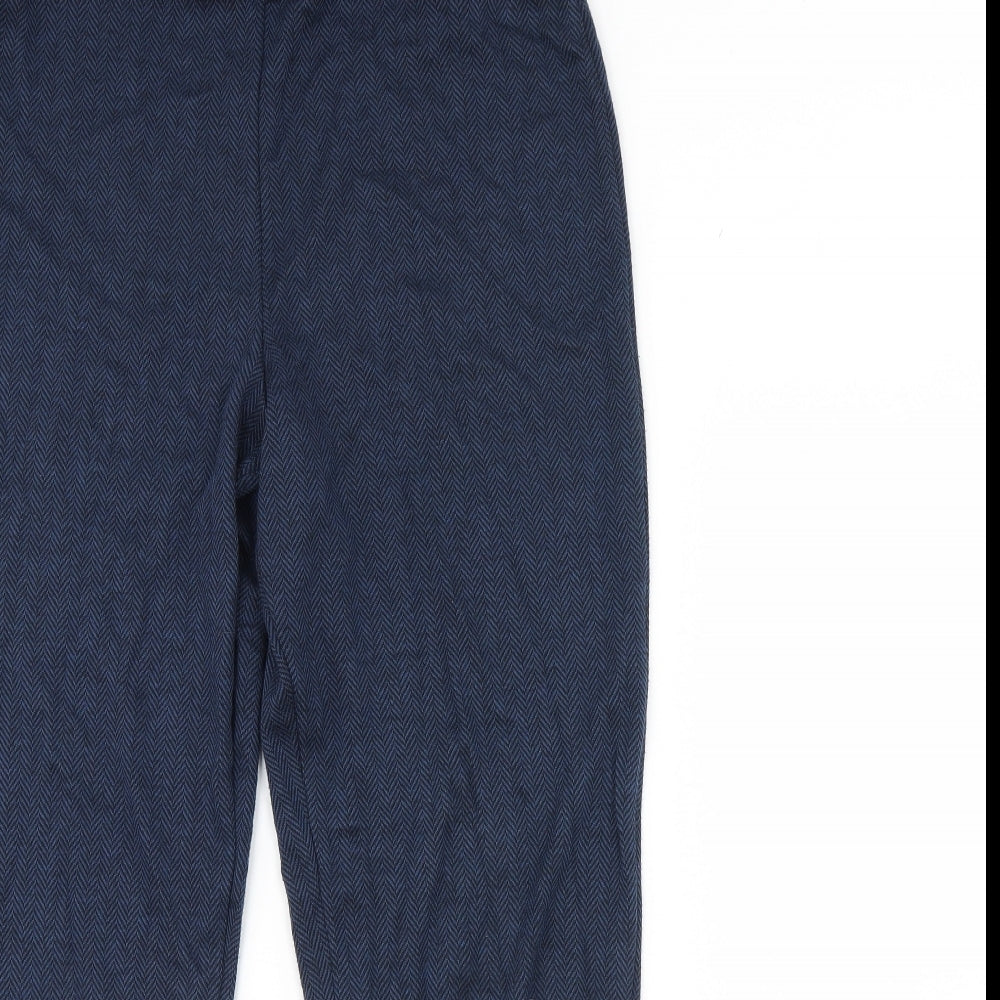 M&s Womens Blue   Trousers  Size 16 L31 in