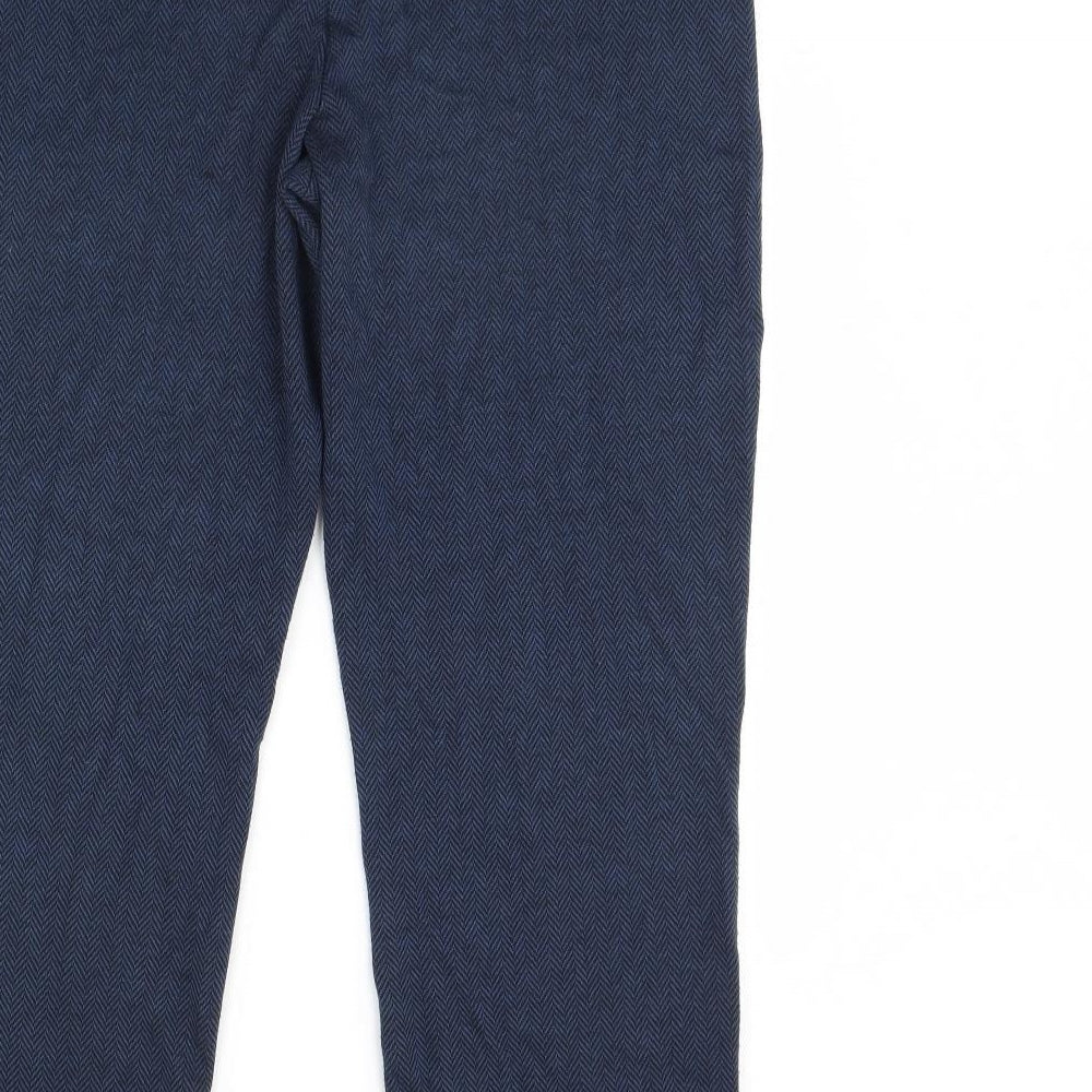 M&s Womens Blue   Trousers  Size 16 L31 in