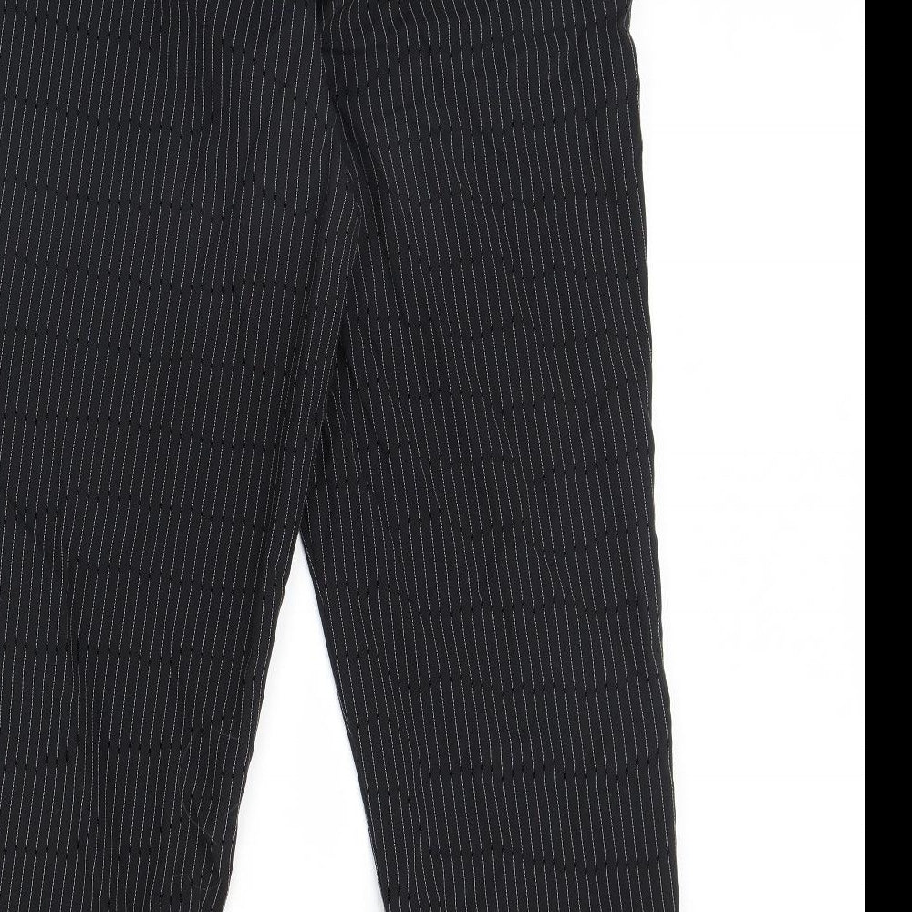 Preworn Womens Black Polka Dot  Trousers  Size 14 L30 in