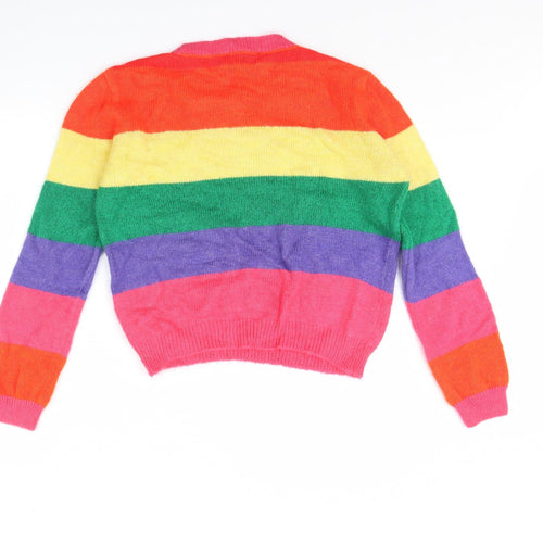 Primark Womens Multicoloured Striped  Pullover Jumper Size S