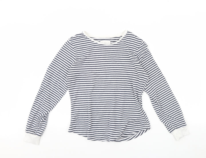 F&F Womens Blue Striped  Cami Pyjama Top Size 8
