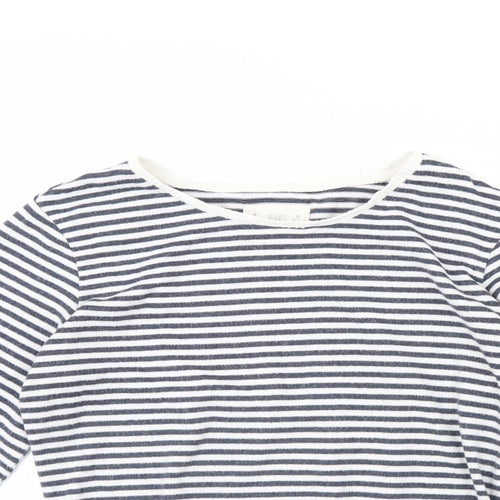 F&F Womens Blue Striped  Cami Pyjama Top Size 8