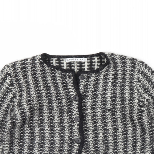 Emerco Womens Black Herringbone  Jacket  Size 10