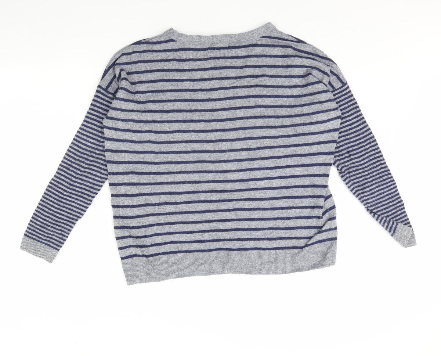 Boden Womens Blue Striped  Pullover Jumper Size 14