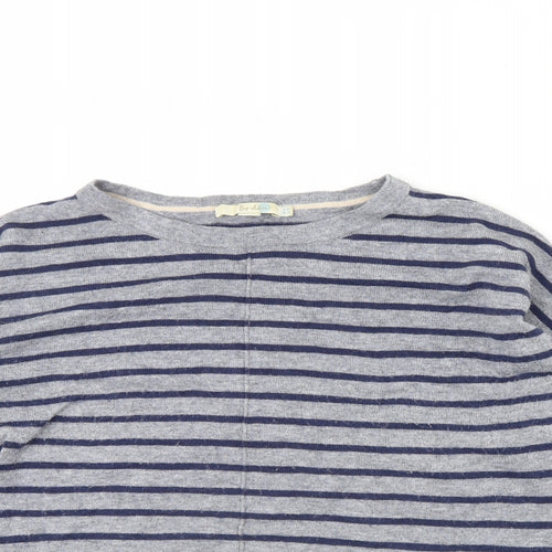 Boden Womens Blue Striped  Pullover Jumper Size 14