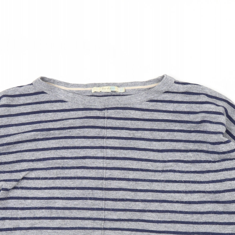 Boden Womens Blue Striped  Pullover Jumper Size 14