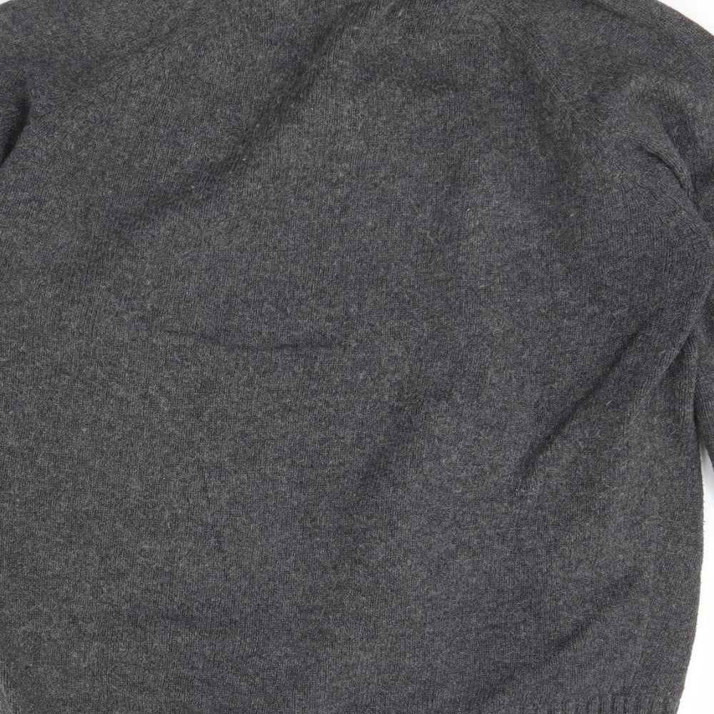 M&S Mens Grey   Henley Jumper Size S