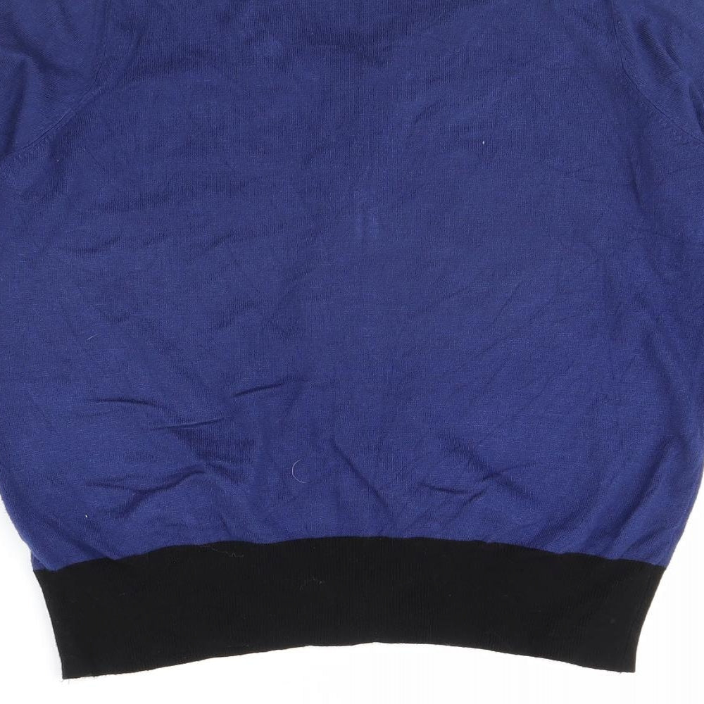 M&s Womens Blue   Cardigan Jumper Size 16