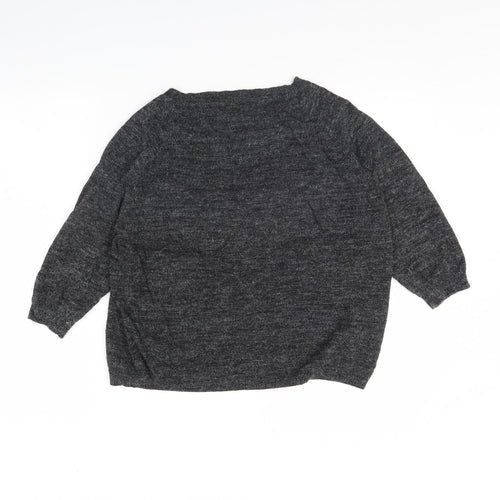 M&s Womens Grey   Pullover Jumper Size 12