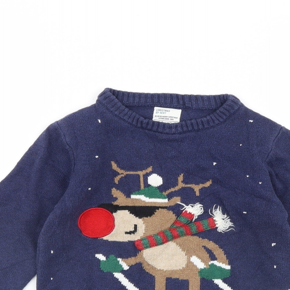 NEXT Boys Blue   Pullover Jumper Size 9 Years