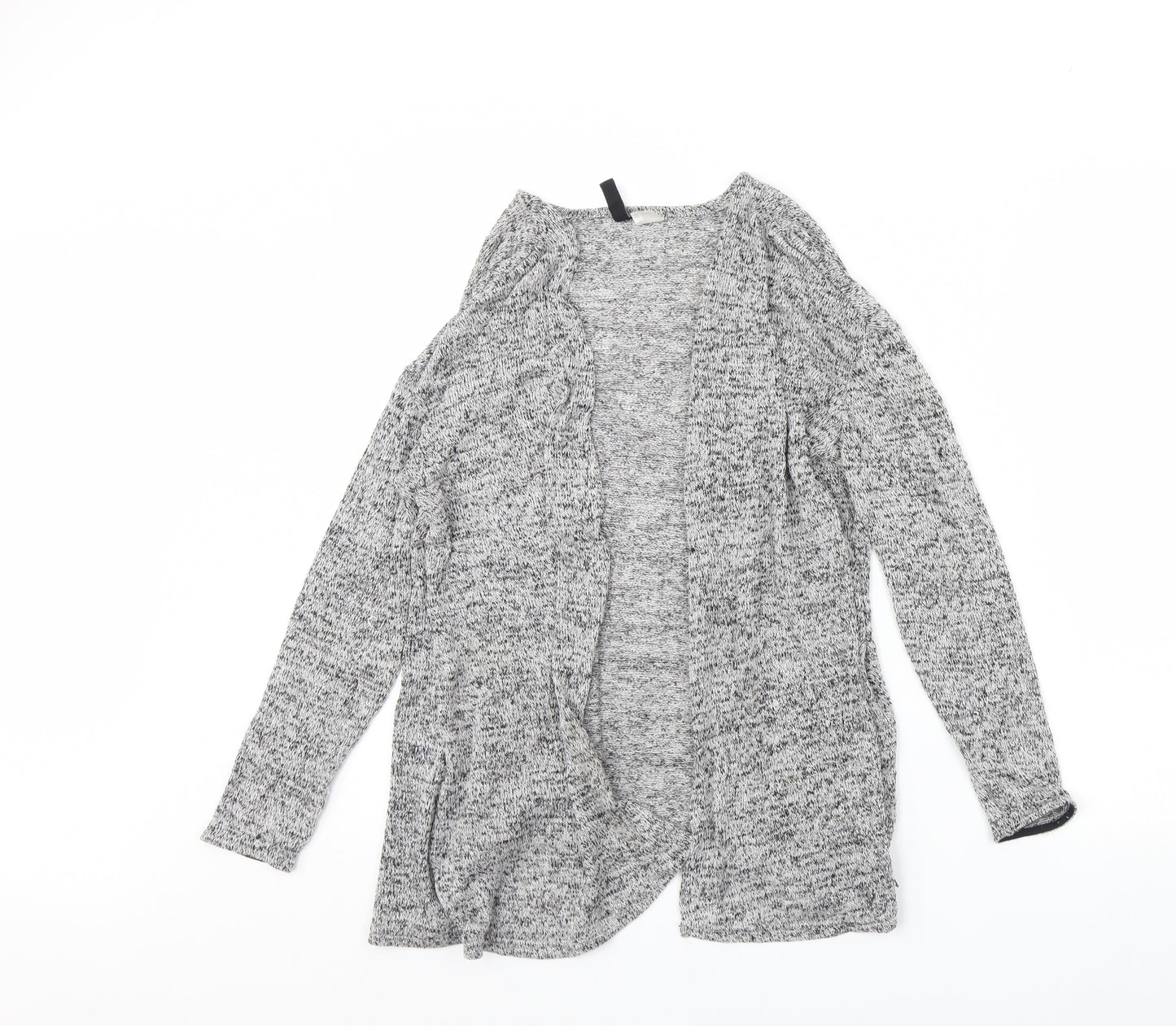 Divided Womens Grey Herringbone  Cardigan Jumper Size S