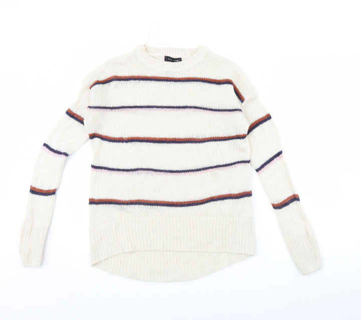 New Look Womens Ivory Pullover Jumper Size S