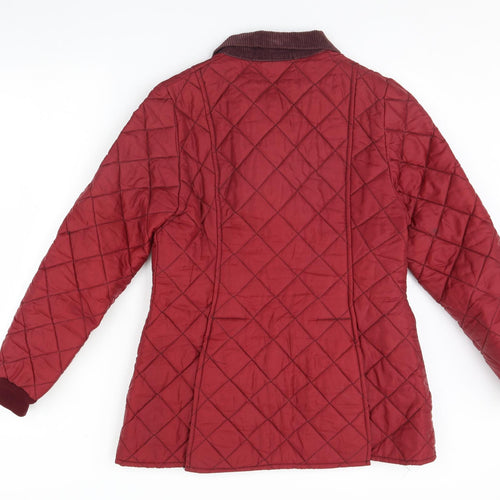 Preworn Womens Red   Rain Coat Coat Size 10