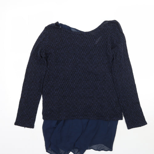 Green Envelope Womens Blue   Pullover Jumper Size L