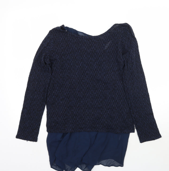 Green Envelope Womens Blue Pullover Jumper Size L