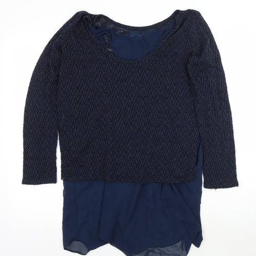 Green Envelope Womens Blue   Pullover Jumper Size L