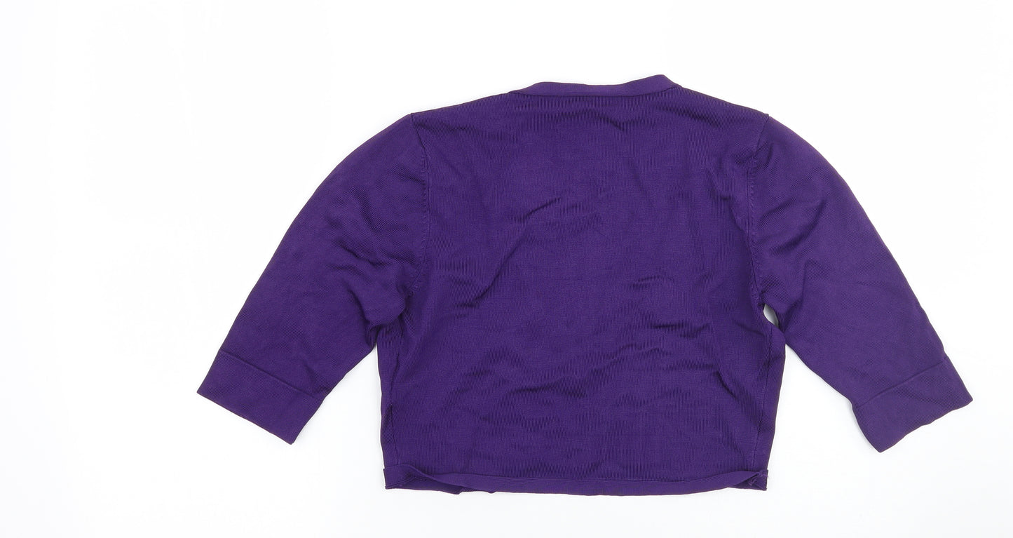 Phase Eight Womens Purple   Cardigan Jumper Size 10