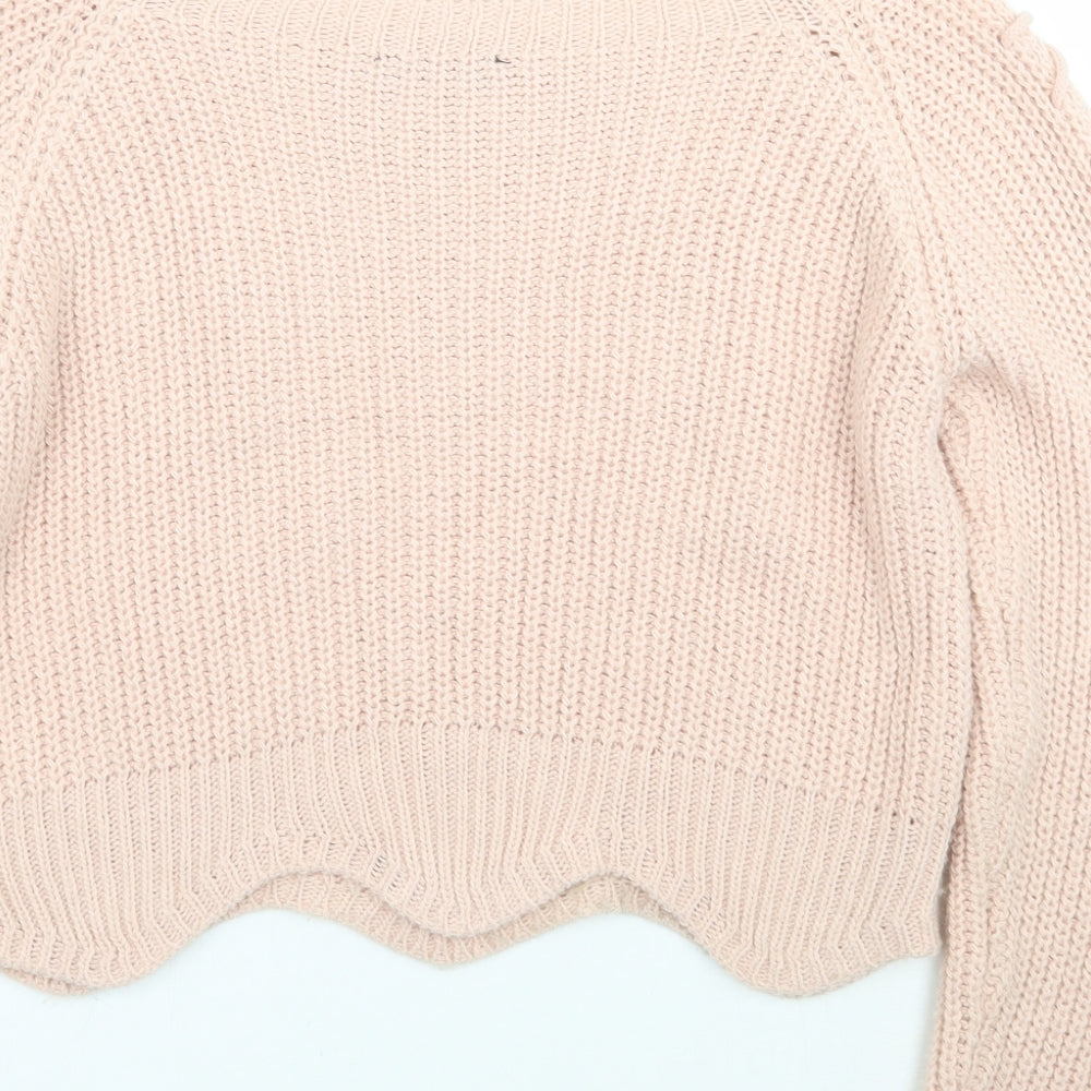 Quiz Womens Pink   Pullover Jumper Size M