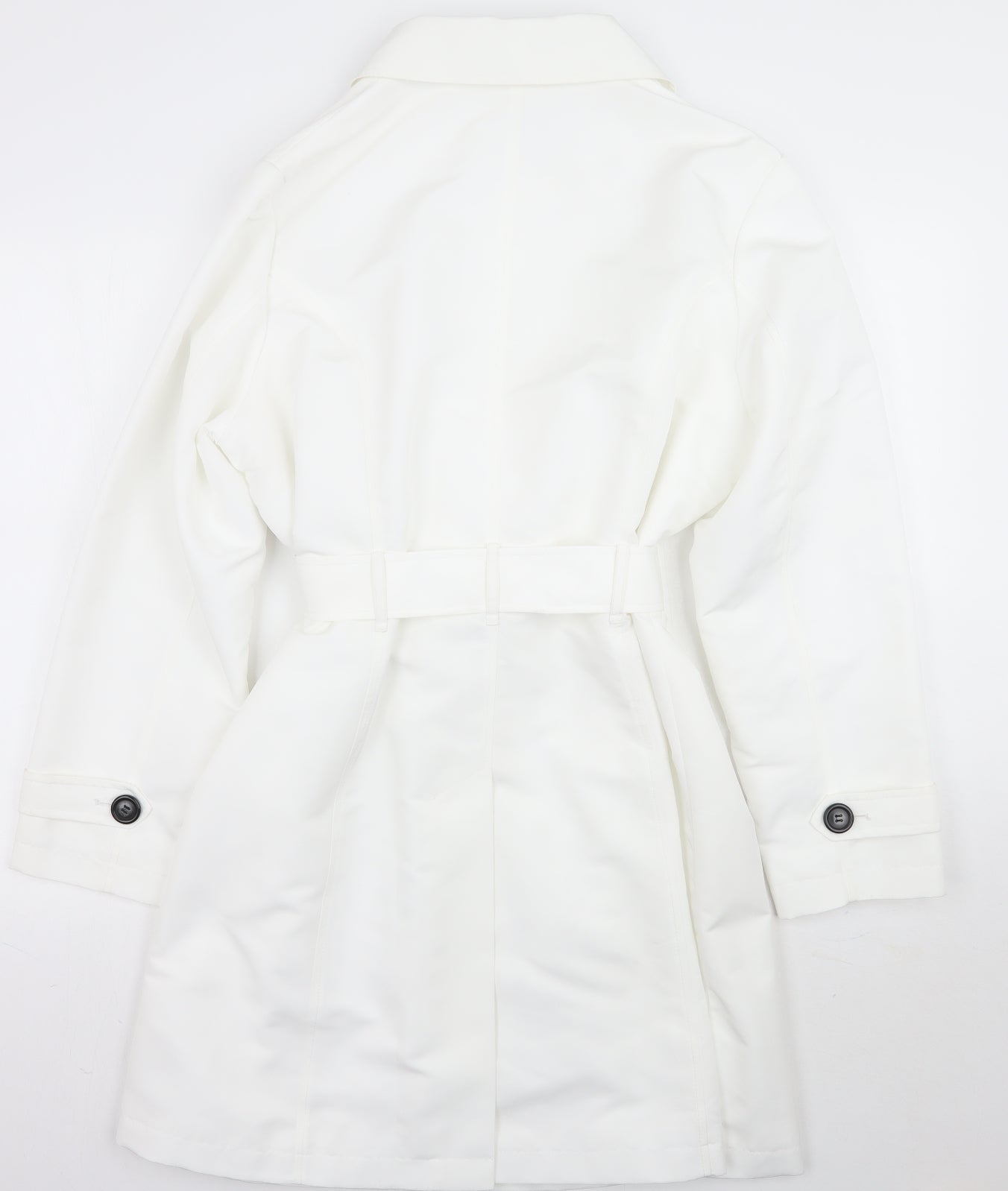 Marks and Spencer Womens White   Jacket Coat Size 20