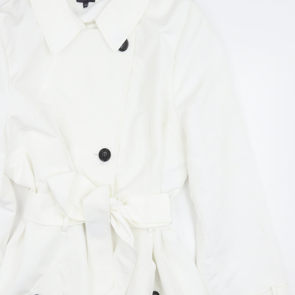 Marks and Spencer Womens White   Jacket Coat Size 20
