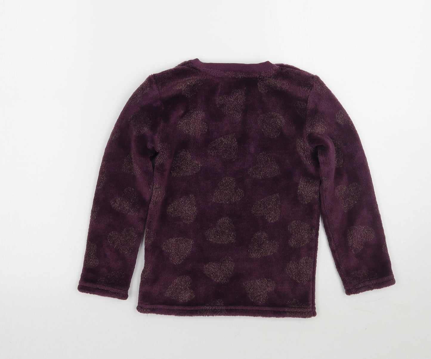 Primark Girls Purple   Pullover Jumper Size 5-6 Years