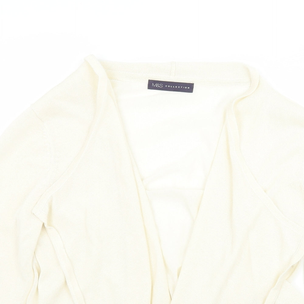 Marks and Spencer Womens Ivory   Cardigan Jumper