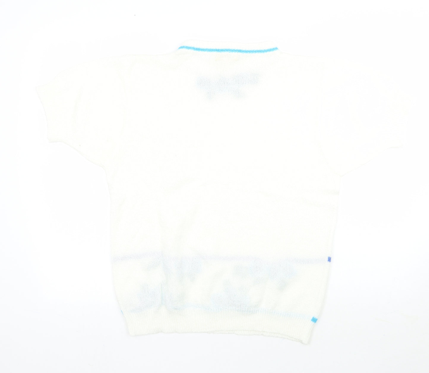 Rival Womens White Floral  Basic T-Shirt Size M