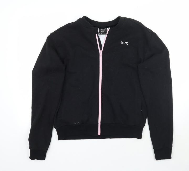 USA Pro Womens Black   Jacket Coat Size 10