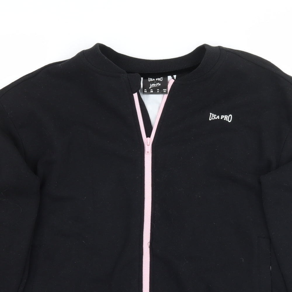 USA Pro Womens Black   Jacket Coat Size 10