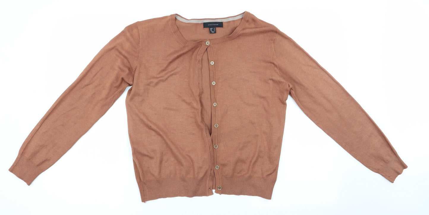 Atmosphere Womens Brown   Cardigan Jumper Size 14