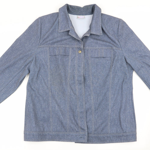 Finn Karelia Womens Blue   Jacket    - Denim Look Shirt Style Jacket