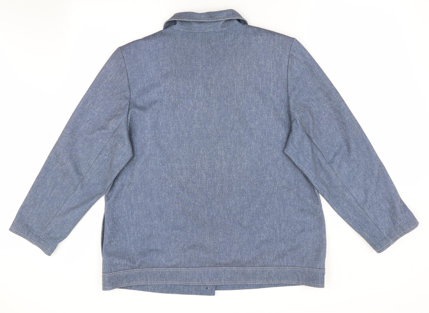 Finn Karelia Womens Blue   Jacket    - Denim Look Shirt Style Jacket