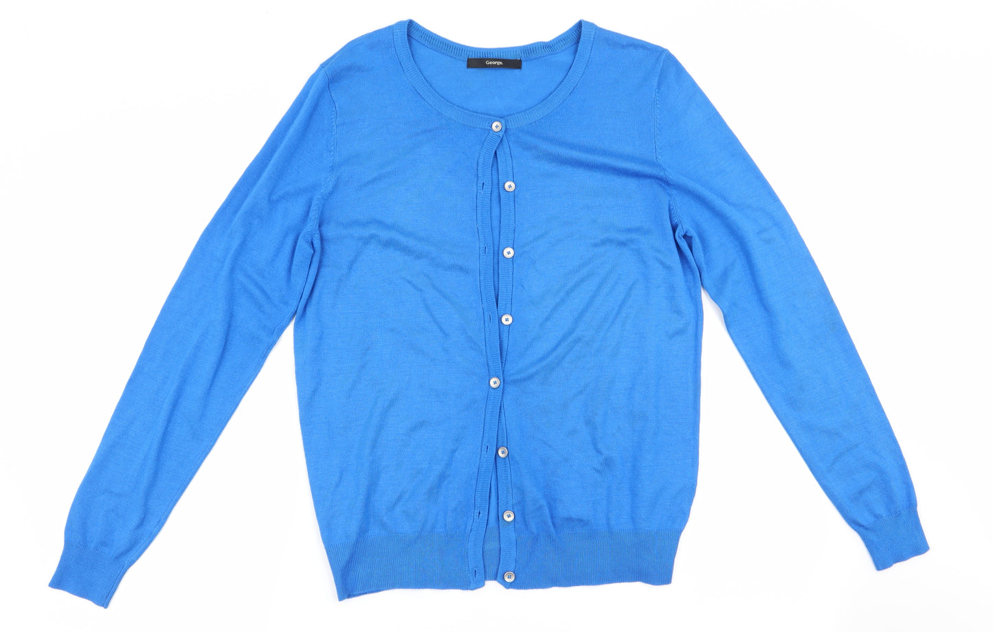 George Womens Blue   Cardigan Jumper Size 12