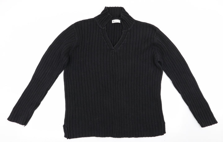 BHS Womens Black   Pullover Jumper Size 16