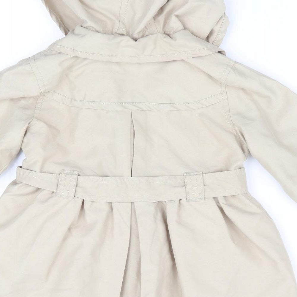 Mothercare Girls Beige   Trench Coat Coat Size 2-3 Years