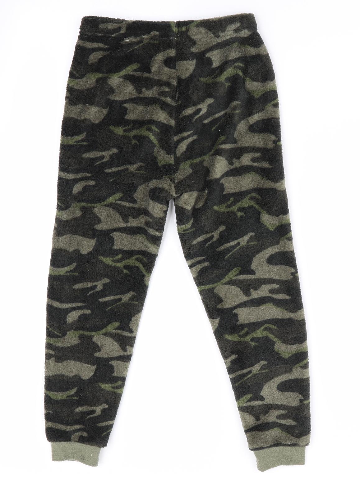 Primark Boys Green Camouflage   Pyjama Pants Size 6-7 Years