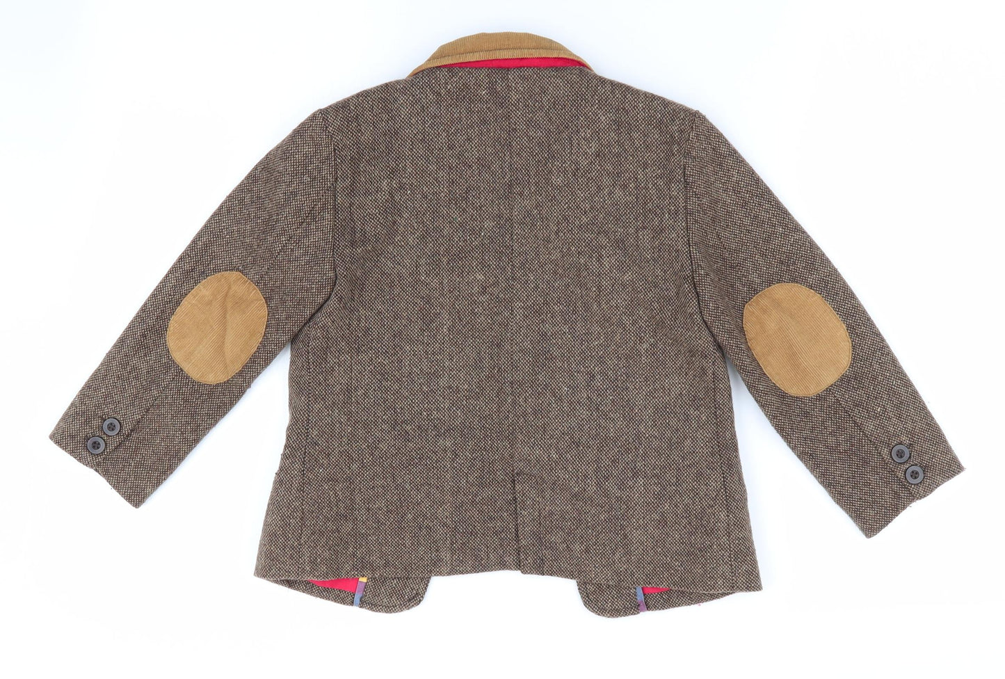 mamas & papas Boys Brown Houndstooth  Jacket  Size 4-5 Years  - Hacking Style Jacket