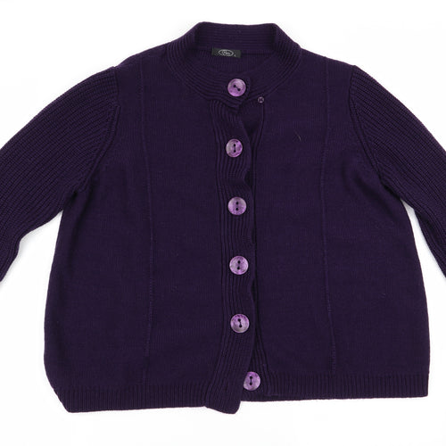 BM Womens Purple   Cardigan Jumper Size L