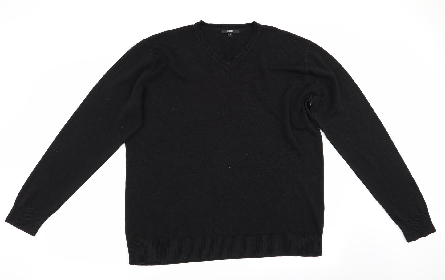 George Mens Black   Pullover Jumper Size XL