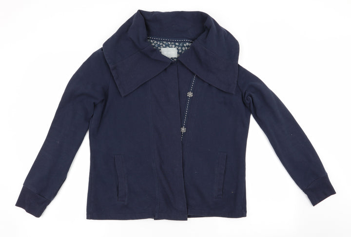 Per Una Womens Blue   Jacket  Size M  - Large Collar