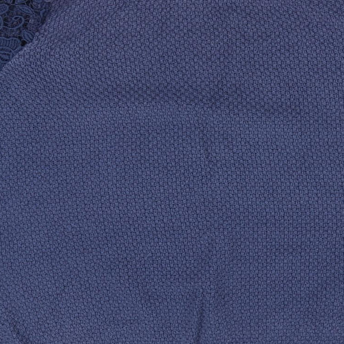 TU Womens Blue   Pullover Jumper Size 12  - Lace sleeves